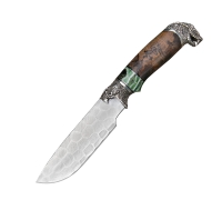 Нож Барс из дамасской стали купить на сайте koval-knife.shop
