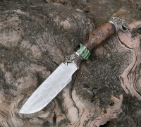 Нож Барс из дамасской стали купить на сайте koval-knife.shop