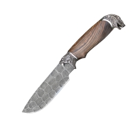 Нож Барс из дамасской стали купить на сайте koval-knife.shop