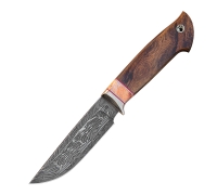 Нож Норвег из мозаичной дамасской стали  купить на  сайте koval-knife.shop