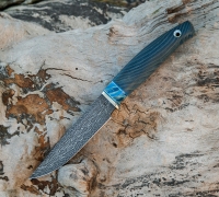 Нож Путник из мозаичной дамасской стали  купить на  сайте koval-knife.shop