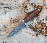 Нож Грибник из мозаичной дамасской стали  купить на  сайте koval-knife.shop